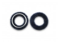 Ring synthetic fur 28mm dk.blue