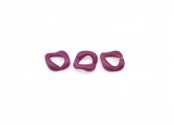 Acrylic spacer chain link 15mm magenta