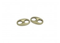 Spacer 2 holes 20x13/6.5mm antique gold