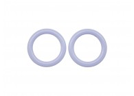 Acrylic spacer round 4x3x30mm lilac