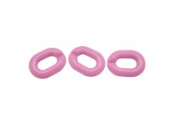 Acrylic spacer chain link 24x18x5mm candy pink