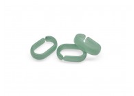 Acrylic spacer chain link 19x12x5mm seagreen