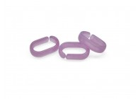 Acrylic spacer chain link 19x12x5mm lilac pink