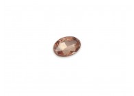 Crystal for gluing oval 14x10mm salmon pink