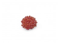 Cabochon rocailles 16mm rood