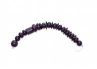 Resin bead/strand/23pcs mixed shapes 18/20mm Aubergine