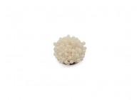 Cabochon stud Seed beads 16mm beige