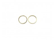 link texture round closed 18x1mm gold
