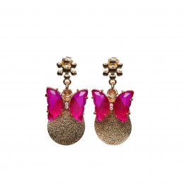Inspiration Earring Pink Butterfly O730