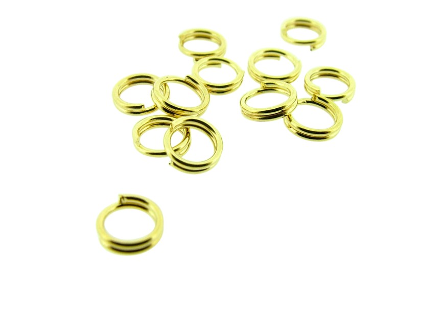 Double ring 5 mm gold