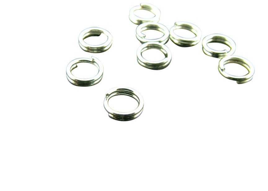 Double ring 5 mm silver