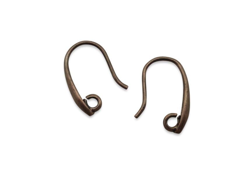 Earhook 14mm antique copper