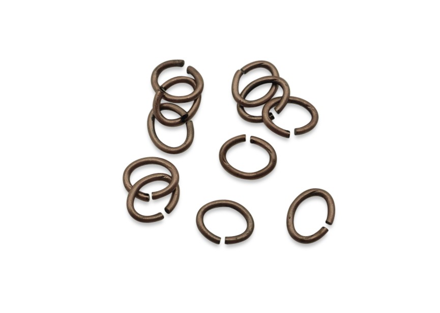 Oval O-ring 6.8/0.9mm antique copper