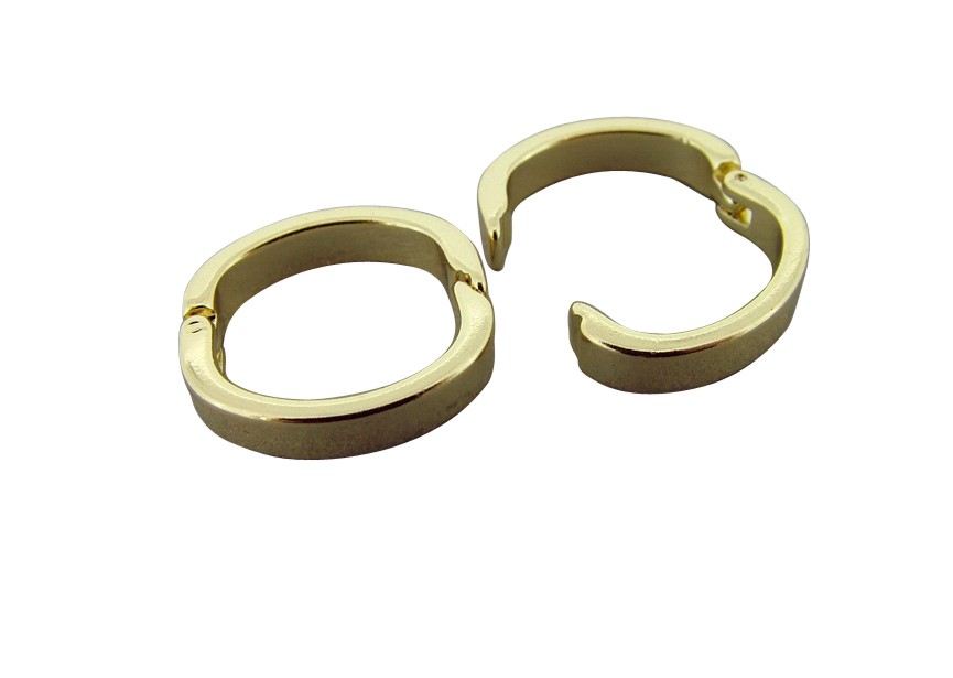 Twister clasp 20x17mm gold