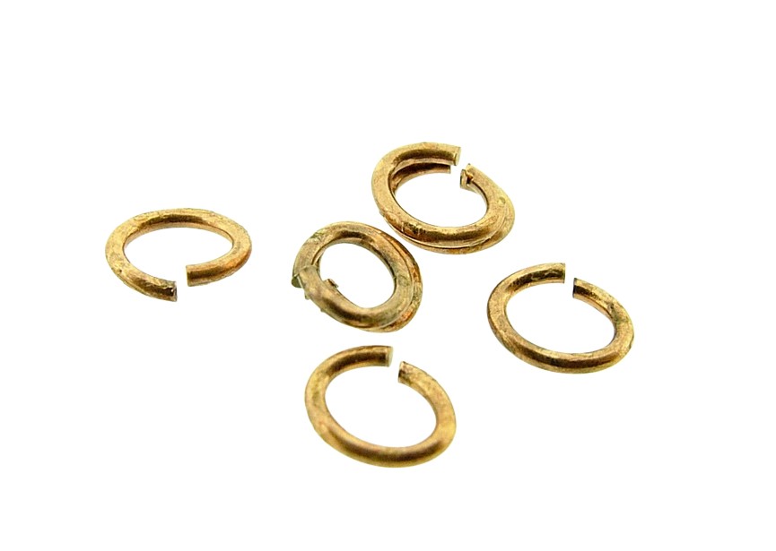Oval O-ring 4 mm antique copper
