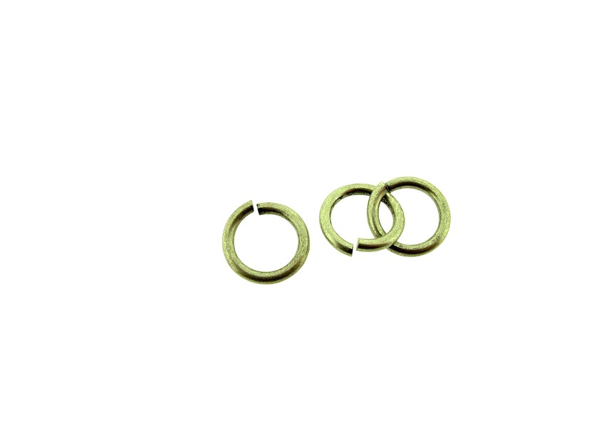 O-ring 10mm/1.5mm thick, silver antique