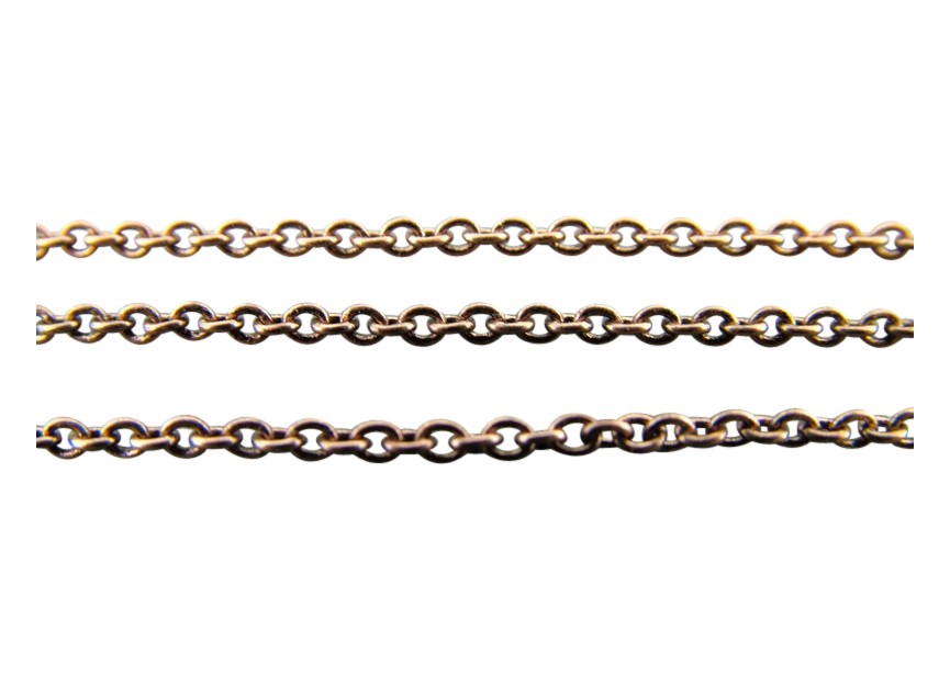 Chain 2mm antique copper