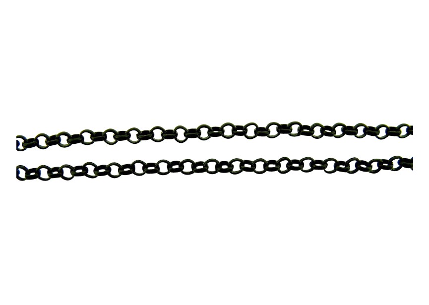 Chain 2mm jet black