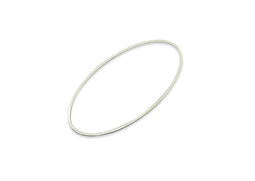 link oval 54x27x1mm silver