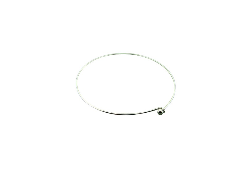 Necklace base 14mm silver