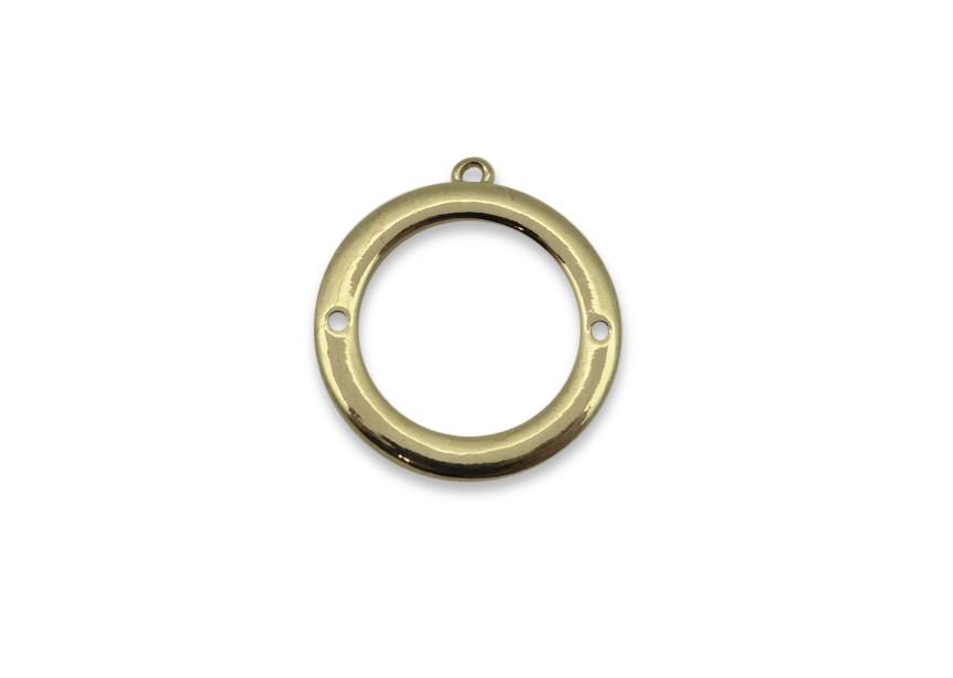 Connector 26x23mm gold