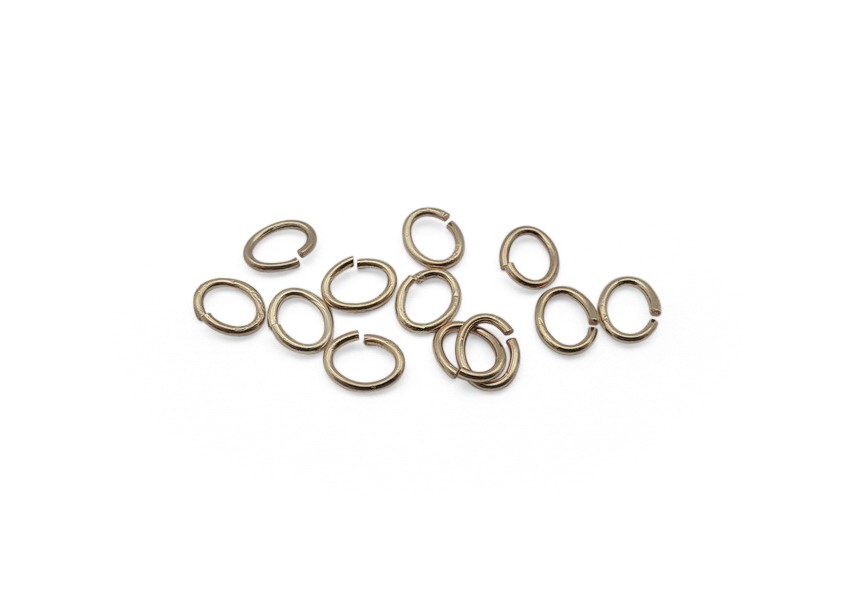 Oval O-ring 6.8/0.9mm rose gold
