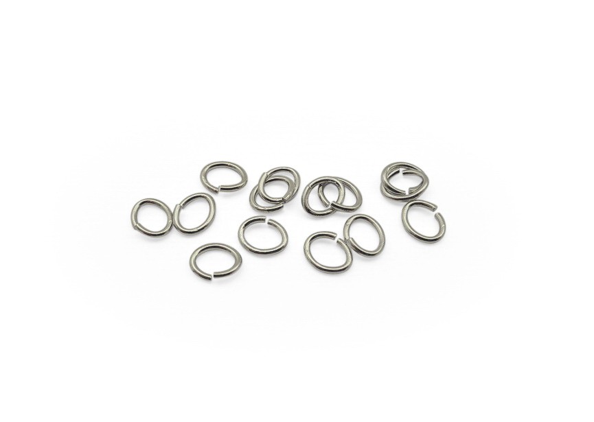 Oval O-ring 6.8/0.9mm rhodium