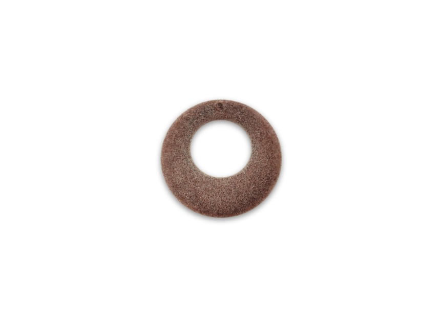 Hanger oudroze donut assymetrisch 27mm