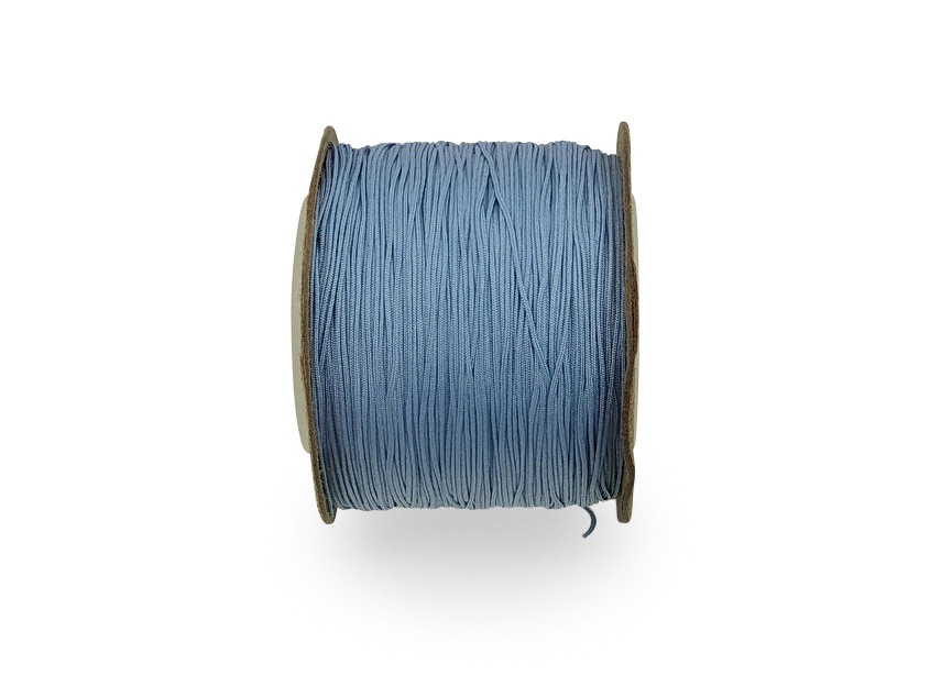 Polyester cord 0.4mm 130m light jeans blue