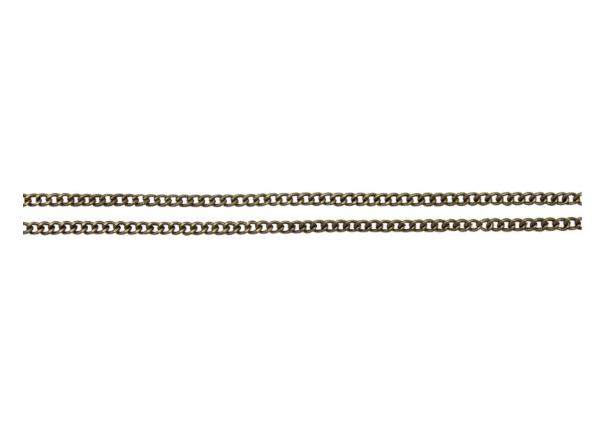 Chain gourmet 3.2x2.2x0.6mm antique gold