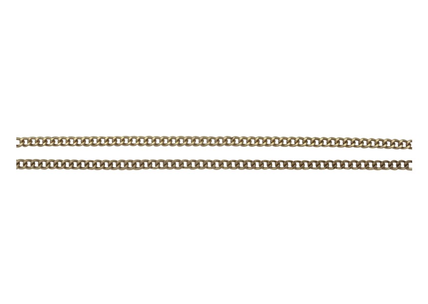 Chain gourmet 3.2x2.2x0.6mm vintage gold
