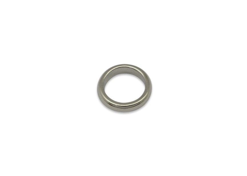 Tussenstuk ring 17mm rhodium