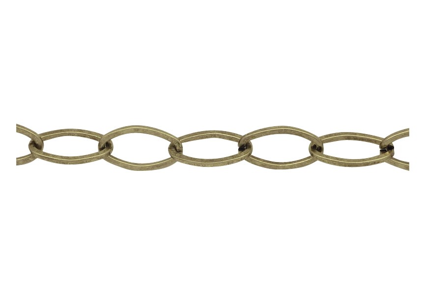 Chain oval 18x11x2mm antique gold