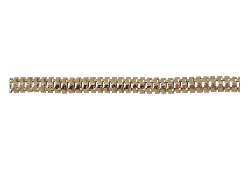 Chain snake flat 17mm rose gold
