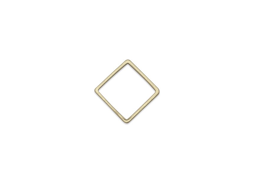 Link square 15x15x1mm vintage gold