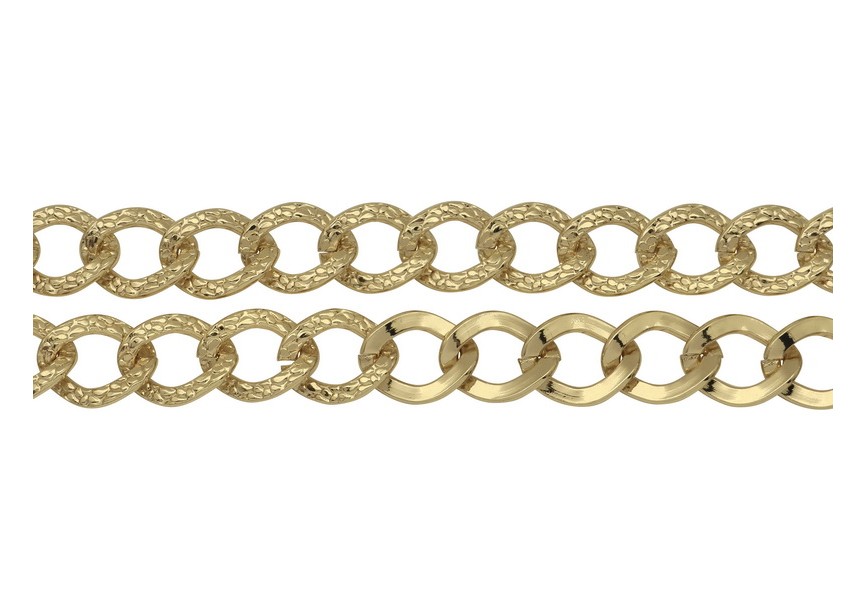 Chain gourmet 20x15x2mm gold