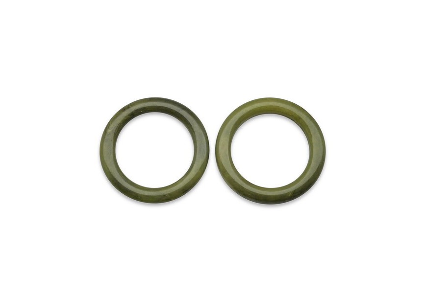 Acrylique intercalaire rond 4x3x30mm olive