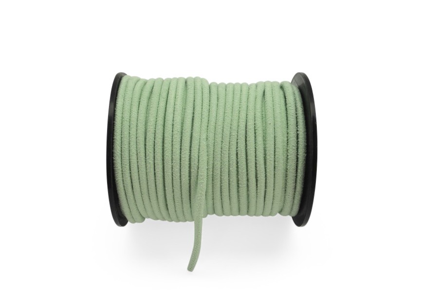 Faux suede cord microfiber 3mm 10m mint green