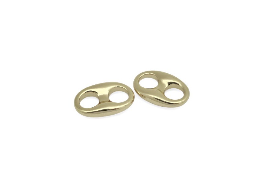 Spacer 2 holes 20x13/6.5mm gold