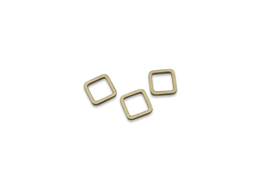 Link square 8x8x1mm gold