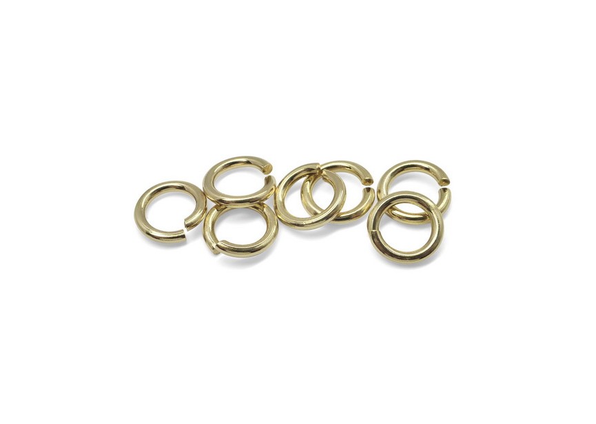Jump ring 12x2mm gold