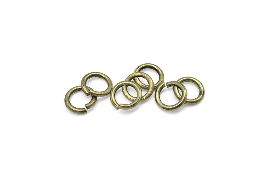 Jump ring 12x2mm antique gold