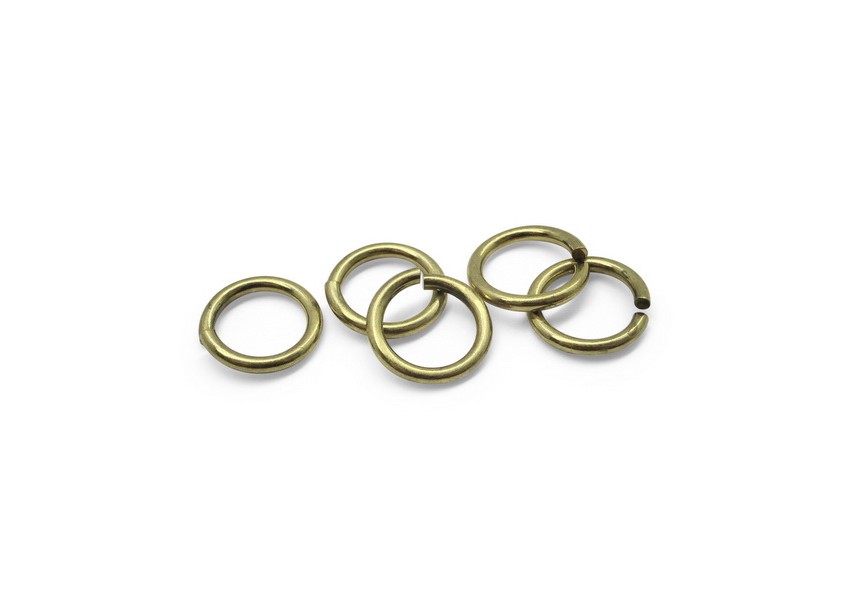Jump ring 15x2mm antique gold