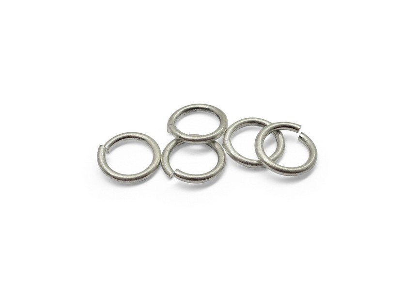 Jump ring 15x2mm antique silver