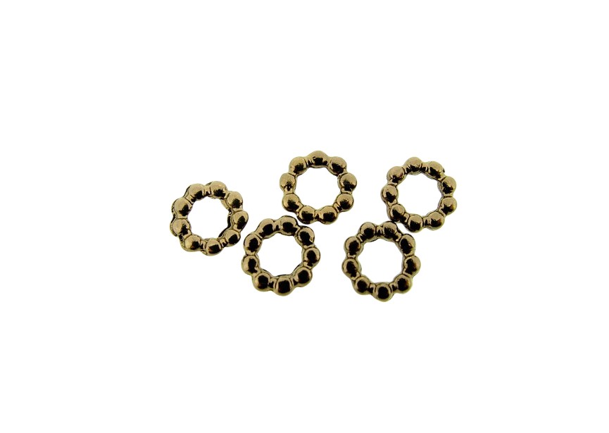 spacer ring 7x1.7mm chocolate gold
