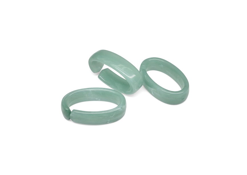 Acrylic spacer chain link 24x15mm seagreen