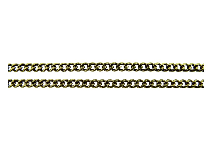 Chain 2mm antique gold