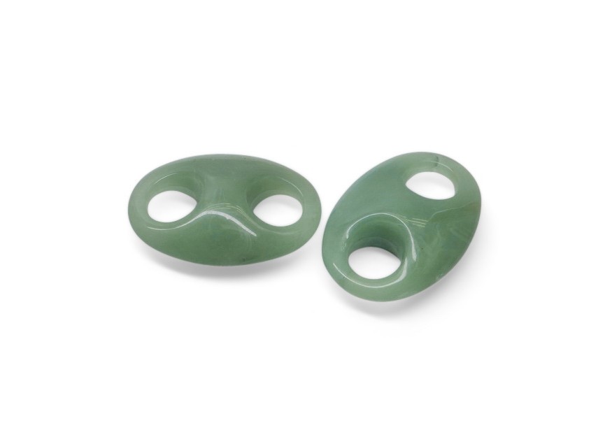 Acrylic spacer 33x23x11/8 mm seagreen