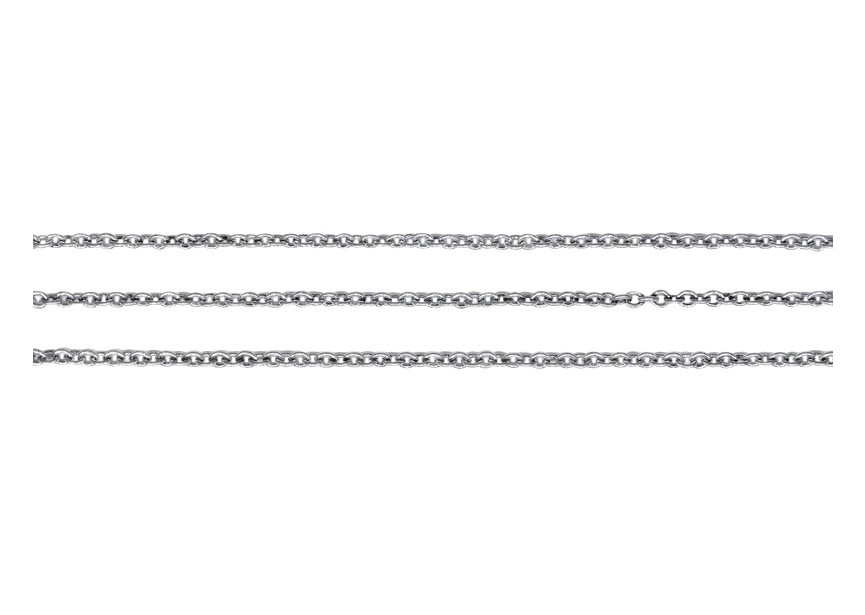 Chain 2mm antique silver