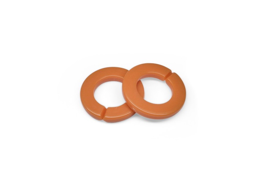 Acrylique intercalaire maillon chaîne 32x4.6x7 orange foncé